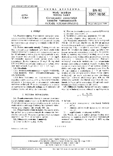 Wody lecznicze - Metody badań - Oznaczanie zawartości kwasów humusowych metoda kolorymetryczną BN-90/9567-18/08