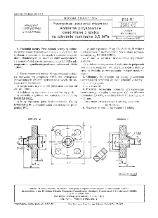 Przemysłowe urządzenia chłodnicze - Kołnierze przyspawane kwadratowe z szyjką na ciśnienie nominalne 2,5 MPa BN-91/2552-05