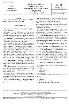 Statki powietrzne - Elementy konstrukcyjne śmigłowca - Terminologia, podział BN-89/9360-20