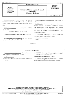 Rurociągi refulacyjne pogłębiarek ssących śródlądowych - Zawory kulowe BN-77/3798-08