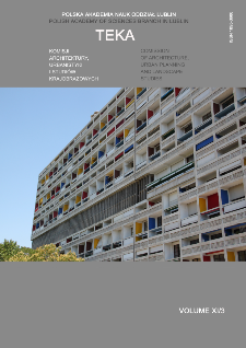 Teka Komisji Architektury, Urbanistyki i Studiów Krajobrazowych = Teka Comission of Architecture, Urban Planning and Landscape Studies. Volume XI/3