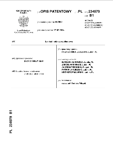 Laminat metalowo-polimerowy : opis patentowy nr 234079
