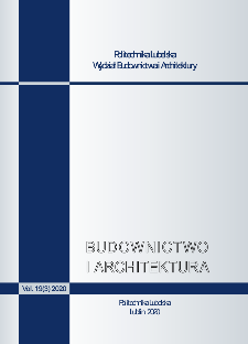 Budownictwo i Architektura Vol. 19(3)2020
