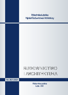 Budownictwo i Architektura Vol. 20(1)2021