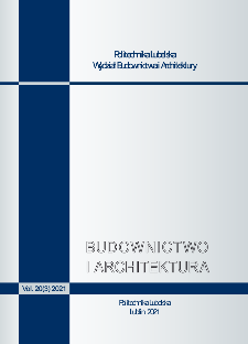 Budownictwo i Architektura Vol. 20(3)2021