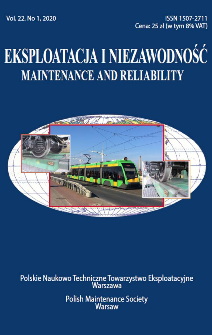 Eksploatacja i Niezawodność = Maintenance and Reliability Vol. 22 No.1, 2020