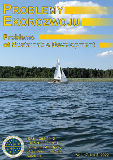 Problemy Ekorozwoju : Problems of Sustainable Development Vol. 17, No 2, 2022