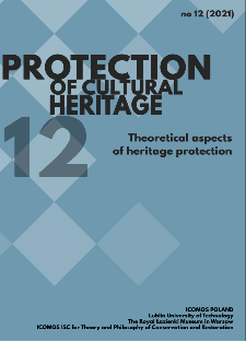 Protection of Cultural Heritage No12,2021 : Theoretical aspects of heritage protection