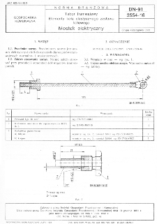 Tabor tramwajowy - Elementy koła elastycznego zestawu kołowego - Mostek elektryczny BN-91/3554-16