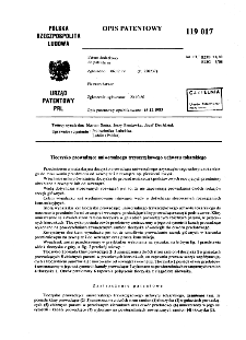 Tłoczysko prowadzące uniwersalnego trzyszczękowego uchwytu tokarskiego : opis patentowy nr 119017