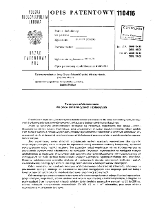 Tworzywoasfaltobetonowe dla celów konstrukcyjnych i izolacyjnych : opis patentowy nr 110416