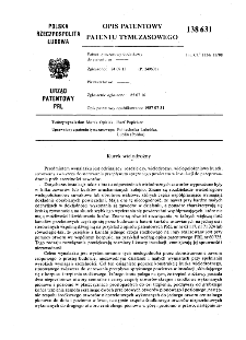 Kurek wielodrożny : opis patentowy patentu tymczasowego nr 138631