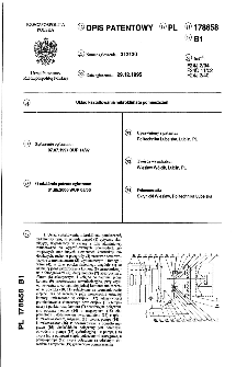 Układ kształtowania mikroklimatu pomieszczeń : opis patentowy nr 178658