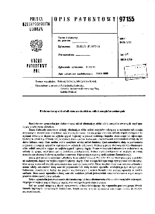 Elektroniczny układ eliminowania efektu odbić zestyków zwiernych : opis patentowy nr 97155
