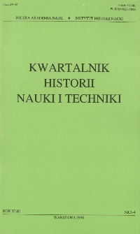 Kwartalnik Historii Nauki i Techniki R. 43 nr 3-4/1998