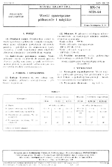 Woski syntetyczne półtwarde i miękkie BN-74/6026-64