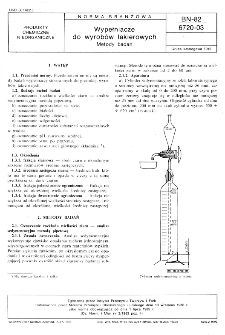 Wypełniacze do wyrobów lakierowych - Metody badań BN-82/6720-03
