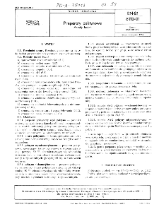 Preparaty pektynowe - Metody badań BN-81/8110-01