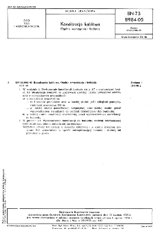 Kanalizacja kablowa - Ogólne wymagania i badania BN-73/8984-05