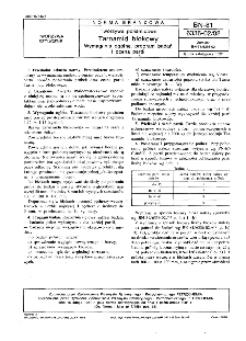 Tworzywa poliamidowe - Tarnamid blokowy - Wymagania ogólne, program badań i ocena partii BN-81/6336-02/02