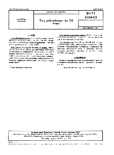Rury polietylenowe typ 50 - Wymiary BN-74/6366-03