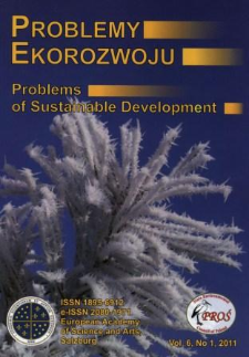 Problemy Ekorozwoju : studia filozoficzno-sozologiczne Vol. 6, Nr 1, 2011