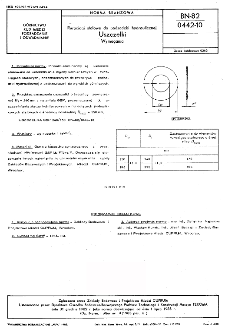 Rurociągi stalowe do podsadzki hydraulicznej - Uszczelki - Wymagania BN-82/0442-10