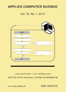 Applied Computer Science Vol. 10, No 1, 2014