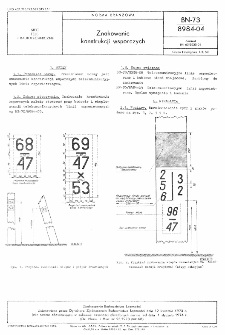 Znakowanie konstrukcji wsporczych BN-73/8984-04