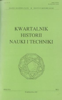 Kwartalnik Historii Nauki i Techniki R. 42 nr 2/1997