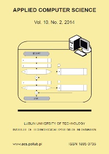 Applied Computer Science Vol. 10, No 2, 2014