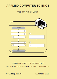 Applied Computer Science Vol. 10, No 3, 2014