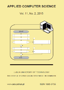 Applied Computer Science Vol. 11, No 2, 2015