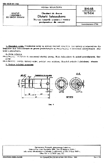 Obrabiarki do drewna - Dłutarki łańcuszkowe - Wymiary końcówki wrzeciona i wymiary przełączeniowe dla narzędzi BN-68/1611-04