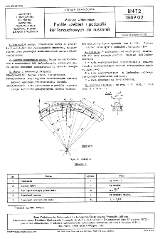 Maszyny włókiennicze - Profile uzębień i podziałki kół łańcuchowych do suszarek BN-72/1889-02