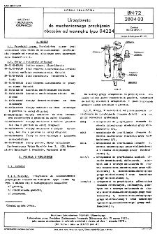 Urządzenia do mechanicznego przybijania obcasów od wewnątrz typu 04224 BN-72/2804-03