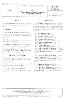 Pasze - Przemysłowe mieszanki paszowe i koncentraty białkowe BN-81/9164-04