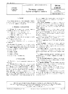 Termosy polowe - Ogólne wymagania i badania BN-86/5098-02