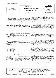 Wyroby nożownicze - Aparaty do golenia nieelektryczne - Wymagania i badania BN-84/4524-01