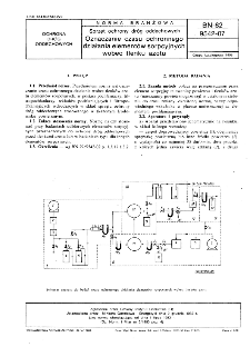 Sprzęt ochrony dróg oddechowych - Oznaczanie czasu ochronnego działania elementów sorpcyjnych wobec tlenku azotu BN-82/9542-07