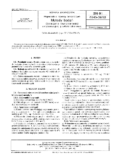 Pojemniki i zawory aerozolowe - Metody badań - Oznaczanie równomierności antykorozyjnej powłoki lakierowej BN-91/6140-09/03