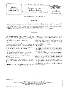 Szampony do włosów - Metody badań - Oznaczanie własności pianotwórczych BN-86/6140-08/03