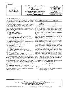 Emulsje kosmetyczne - Metody badań - Określenie liczby zmydlenia wydzielonych substancji woskowo-tłuszczowych BN-86/6140-01/11