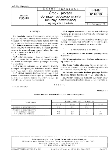 Środki piorące do przemysłowego prania bielizny bawełnianej - Wymagania i badania BN-87/6140-10
