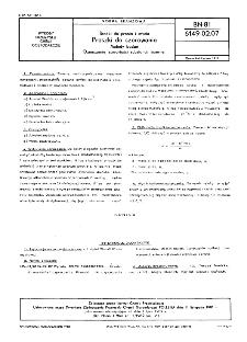 Środki do prania i mycia - Proszki do szorowania - Metody badań - Oznaczanie ogólnej zawartości substancji ściernej BN-81/6149-02.07