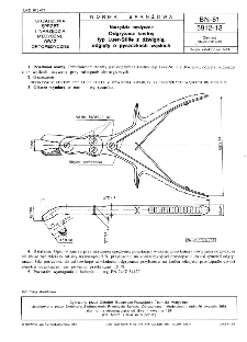 Narzędzia medyczne - Odgryzacz kostny typ Luer-Stille z dźwignią, odgięty o pyszczkach wąskich BN-81/5912-13