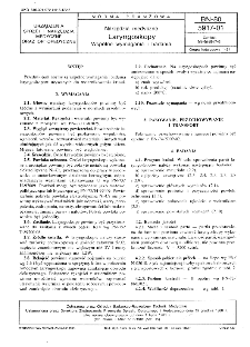Narzędzia medyczne - Laryngoskopy - Wspólne wymagania i badania BN-80/5917-01