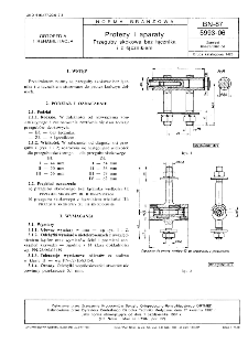 Protezy i aparaty - Przeguby skokowe bez łącznika i z łącznikiem BN-87/5993-06