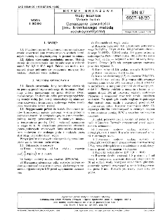 Wody lecznicze - Metody badań - Oznaczanie zawartości jonu bromkowego metodą redoksymetryczną BN-87/9567-18/20