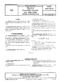 Wody lecznicze - Metody badań - Oznaczanie zawartości jonu węglowego metodą acydymetryczną BN-81/9567-18.25